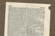 Vintage Dictionary Page, Letter A, a Texture Graphic by Shotts Studios (Thumbnail 1 of 2)