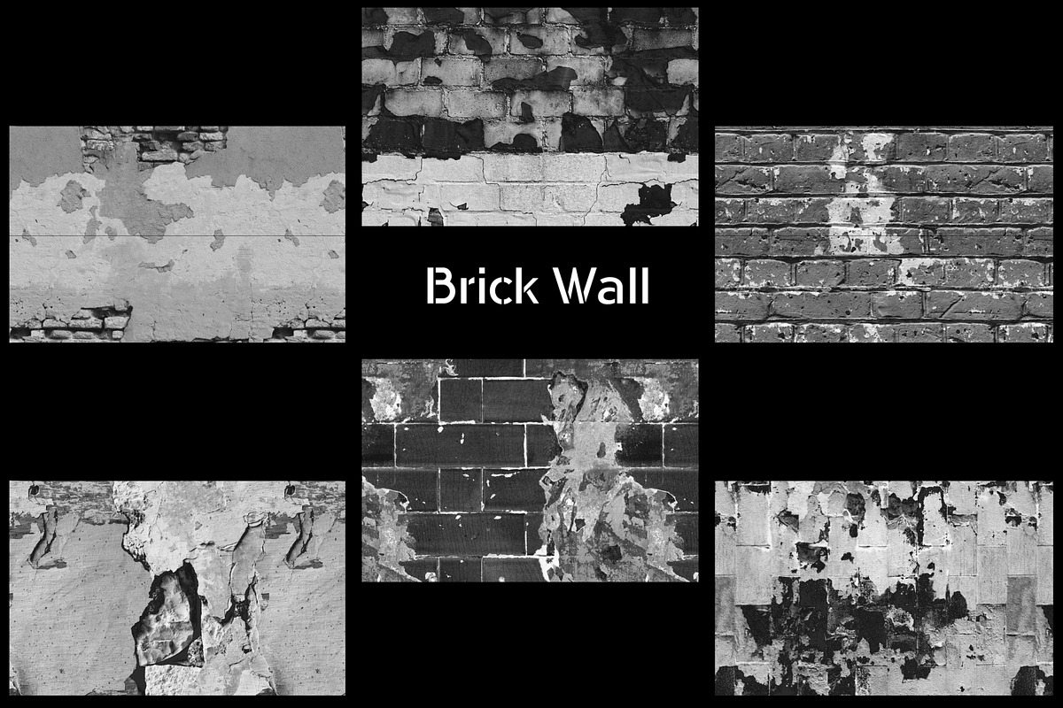 100+ Peeling Wall Texture Brushes, a Brush Add-On by TheWhiteCatLab (Photo 7 of 12)