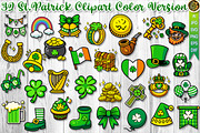 St.Patrick Clipart Set Color Version, an Illustration by V Design Creator (Thumbnail 1 of 8)