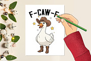 F-Caw-F Sublimation Png, an Illustration by Designking (Thumbnail 4 of 4)