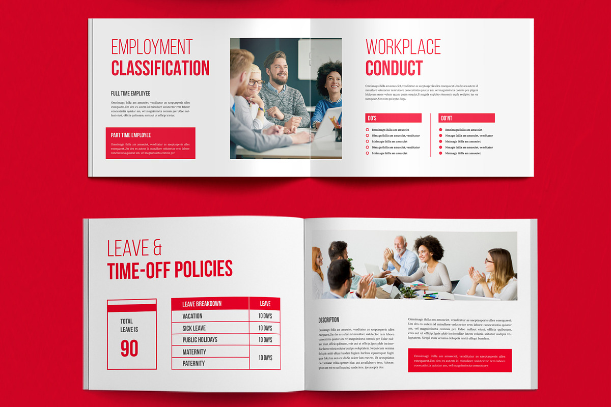 HR Employee Handbook, a Brochure Template by ContestDesign (Photo 6 of 6)