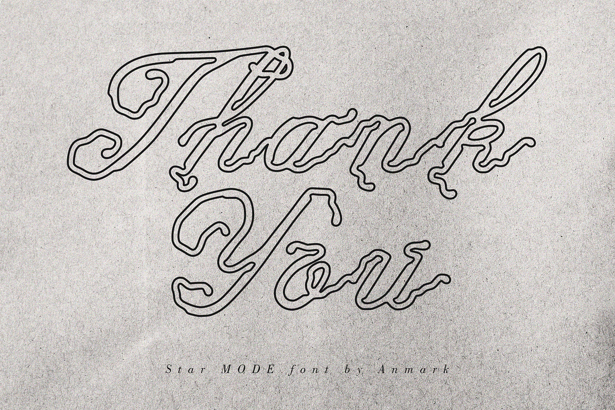 Star Mode Modern Expressive Script, a Script Font by AnMark (Photo 13 of 13)