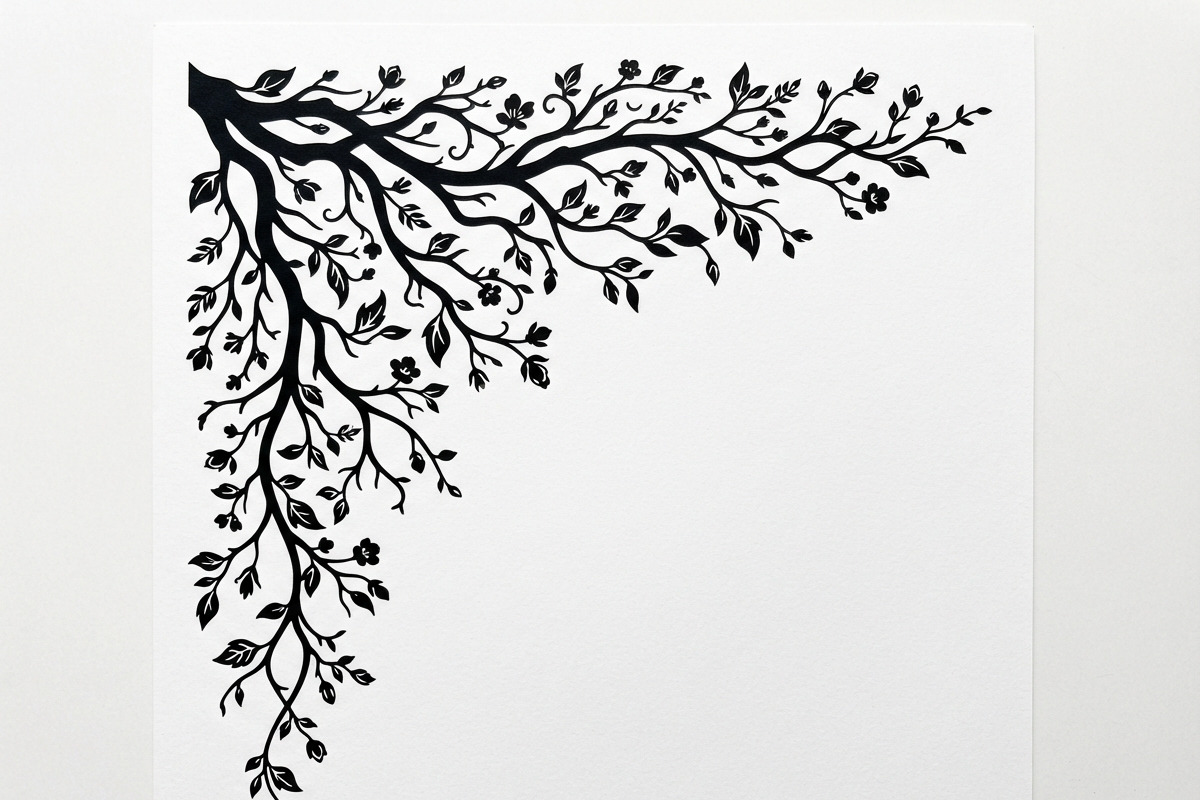 50 Tree Branch Corner Silhouette, a Decorative Illustration by Amazin_art (Photo 19 of 27)