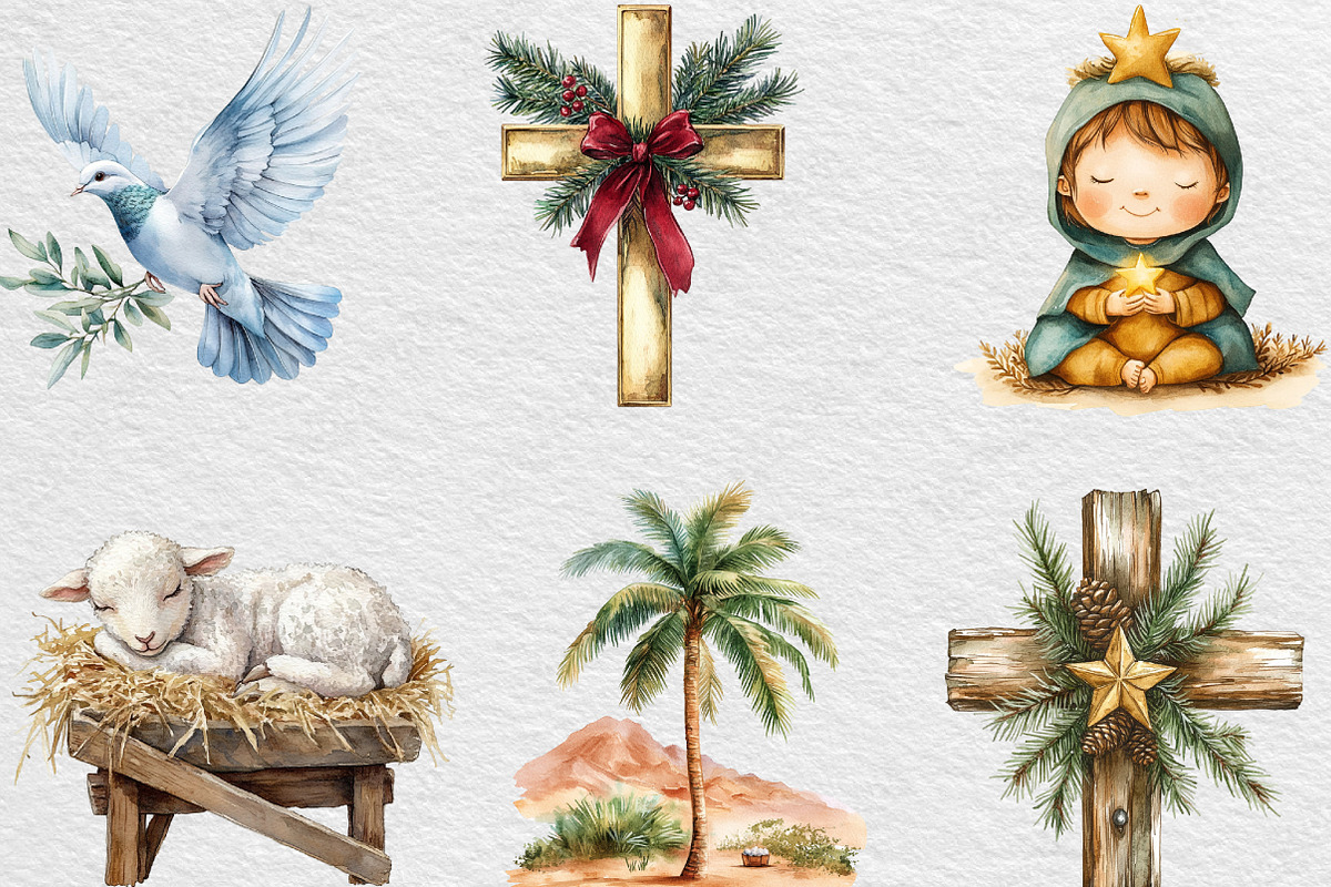 Christmas Nativity Sublimation, an Illustration by Black Bird Studio (Photo 4 of 6)