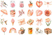 Peachy Spring Clipart, an Illustration by Sublimation Artist (Thumbnail 2 of 6)