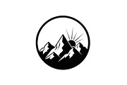 Mountain Sunrise Circle Bundle, an Illustration by Designs_River (Thumbnail 3 of 31)