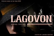 Lagovon - Vintage Typeface, a Serif Font by Lurinzu Studios (Thumbnail 1 of 9)