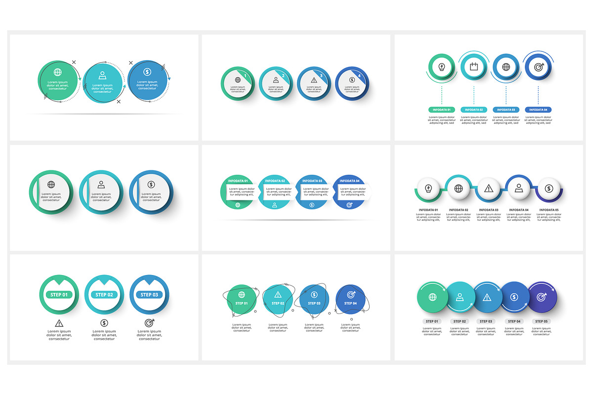 Circular Presentation Canva Template preview 5