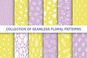 Color floral saemless patterns, a Pattern Graphic by ExpressShop