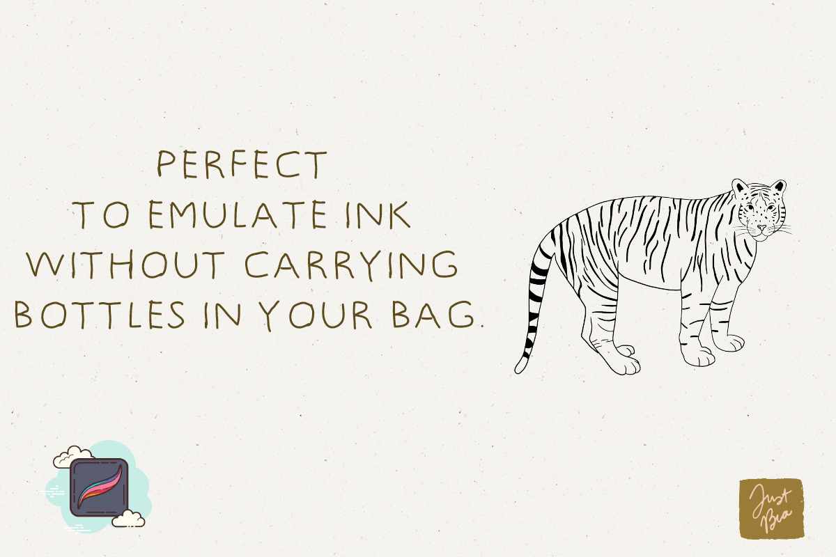 The Procreate Ink Box, a Brush Add-On by Just Bia (Photo 5 of 6)