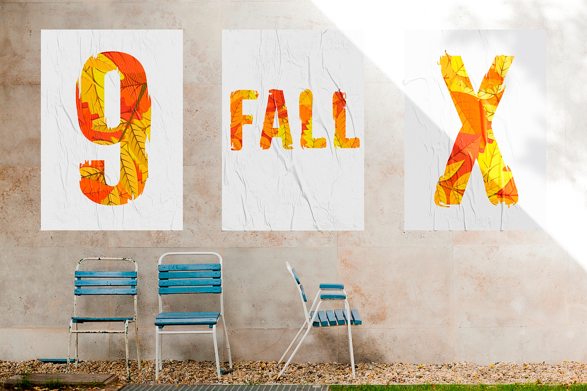 Autumn Leaves Alphabet [Vector], an Object Graphic by Chuhastock (Photo 8 of 9)
