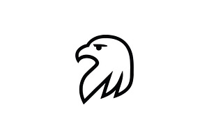 Eagle Head Icon, an Outline Icon by Vectorium Studio