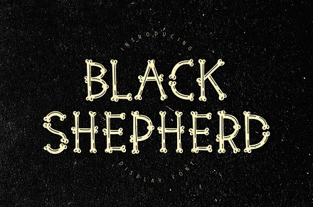 Black Shepherd, a Font by chekart
