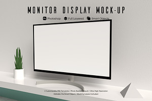 Monitor Display Mock-up #03