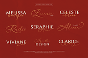 Nellysia Sorettein Calligraphy, a Script Font by Denustudios (Thumbnail 9 of 13)