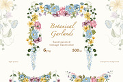 Vintage Garden Watercolor Clipart, a Decorative Illustration by Ooh Lily (Thumbnail 8 of 23)