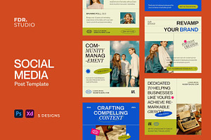 Marketing Social Media Template, a Social Media Template by FDR Studio