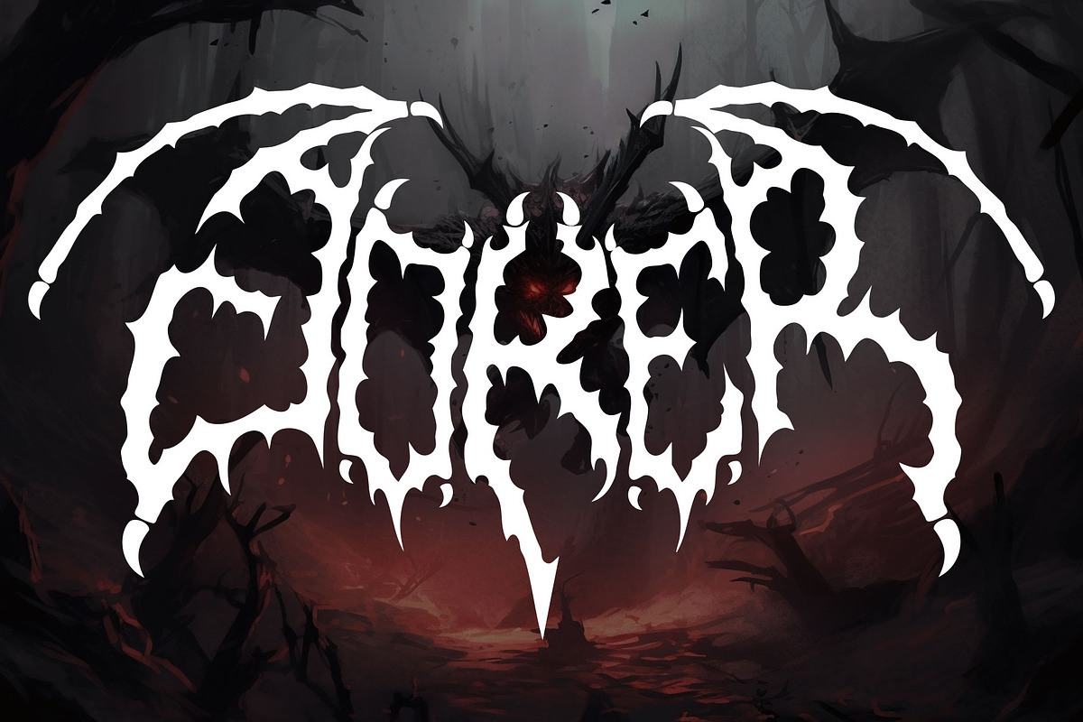 ACURA METAL – Death Metal Font, a Blackletter Font by Fonday Studio (Photo 4 of 8)