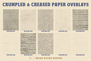 Crumpled & Creased Paper Overlays, a Texture Graphic by Brian Ritter Design (Thumbnail 9 of 12)