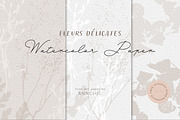 BUNDLE Floral watercolor paper, a Texture Illustration by Anna Sokol (Thumbnail 20 of 71)
