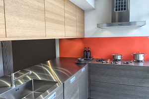 Kitchen interior featuring kitchen, tile, and cabinet, an Architecture Photo by Patricia Hofmeester