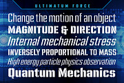 Ultimatum Force heavy duty stencil, a Sans Serif Font by Comicraft Fonts (Thumbnail 2 of 5)