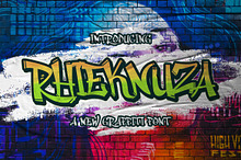 Rhieknuza - Graffiti Font