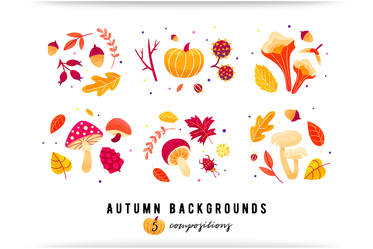 Autumn pattern. Fall season prints., a Pattern Graphic by WalnutBird (Photo 2 of 4)
