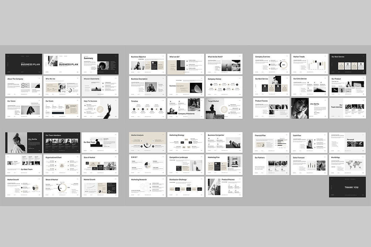 Minimal Business Plan Template preview 8