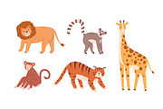 Cute wild animals set, an Animal Illustration by Good Studio (Thumbnail 1 of 3)