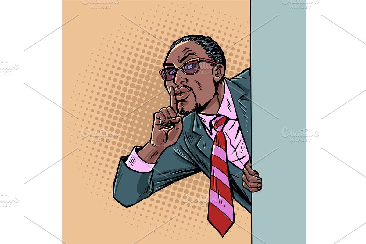 Pop Art Retro A businessman gives a, a Person Illustration by studiostoks
