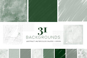 Abstract Watercolor Shapes | Green, a Texture Illustration by agarimoestudio (Thumbnail 5 of 9)
