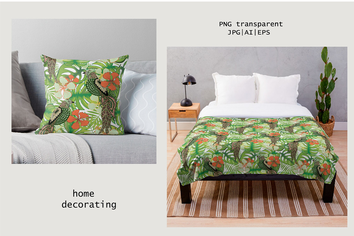 Bird of paradise collection, a Pattern Graphic by Polanika (Photo 4 of 8)