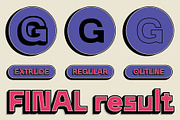 CS Holmes 3D, a Sans Serif Font by Craft Supply Co. (Thumbnail 3 of 8)