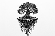 Elegant dream tree silhouette design, a Healthcare Illustration by Amazin_art (Thumbnail 32 of 49)