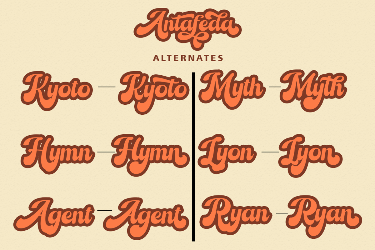 Antafeda, a Script Font by GloowStudio (Photo 4 of 8)