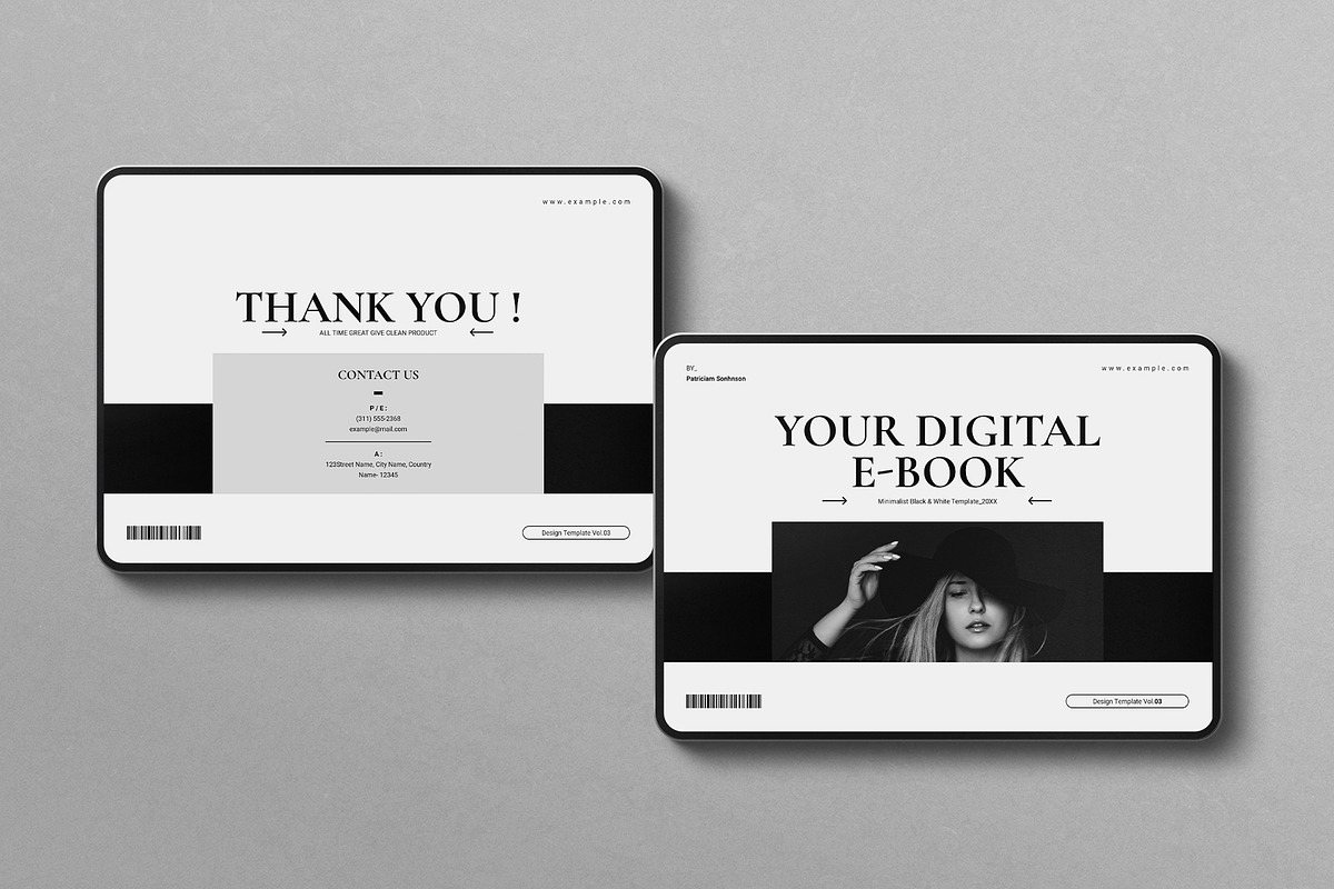 Digital Minimal Ebook Landscape, a Magazine Template by E-Type (Photo 8 of 8)