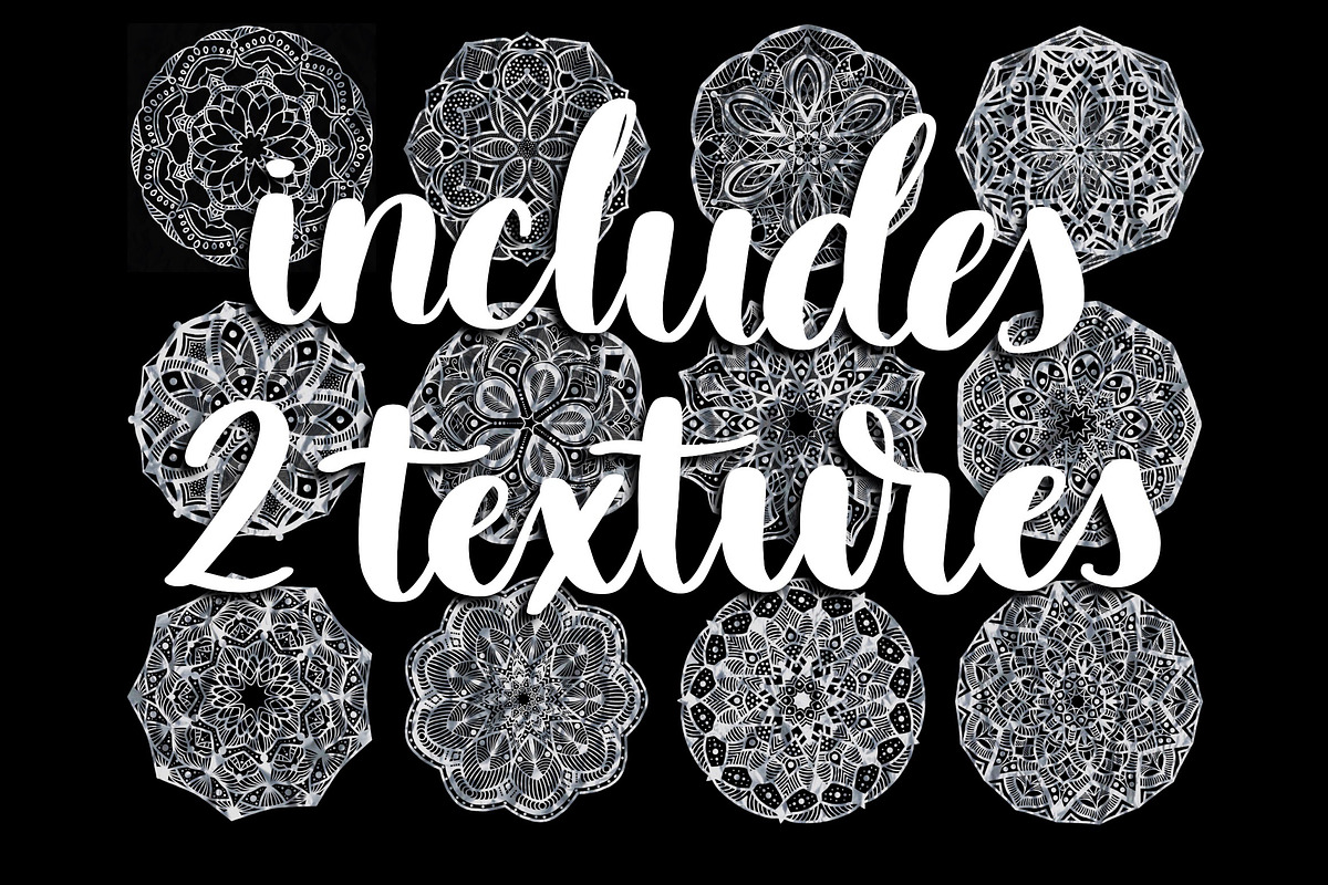 12 mandala stamp Procreate brushes, a Brush Add-On by Alexis Gentry (Photo 2 of 2)