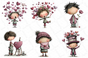 Quirky Valentine Boy Clipart, an Illustration by DreamPrint404 (Thumbnail 6 of 6)