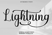 Lightning, a Handwritten Font by InermediaSTUDIO (Thumbnail 1 of 8)