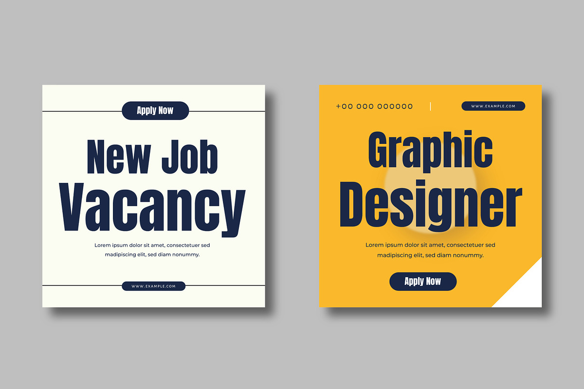 Job Hiring Social Media Post, a Social Media Template by MightyDesign (Photo 5 of 8)
