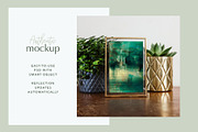 Gold Frame Mockup 3x2 Portrait#A, a Print Template by Julia Jane Creative (Thumbnail 3 of 5)
