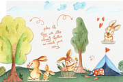 Bunny Camping Collection, an Illustration by TanataDesign (Thumbnail 3 of 7)