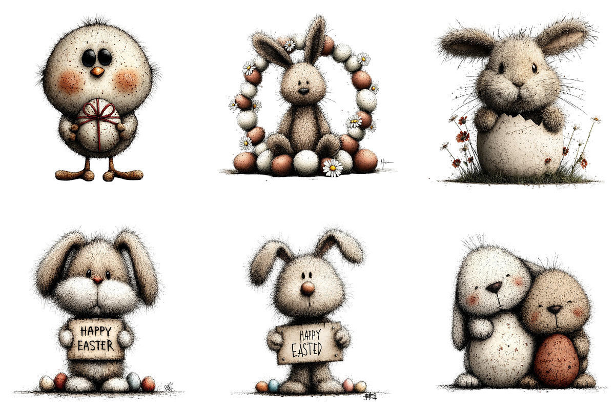 Watercolor Easter Animals Clipart, an Illustration by Sublimation Artist (Photo 6 of 7)