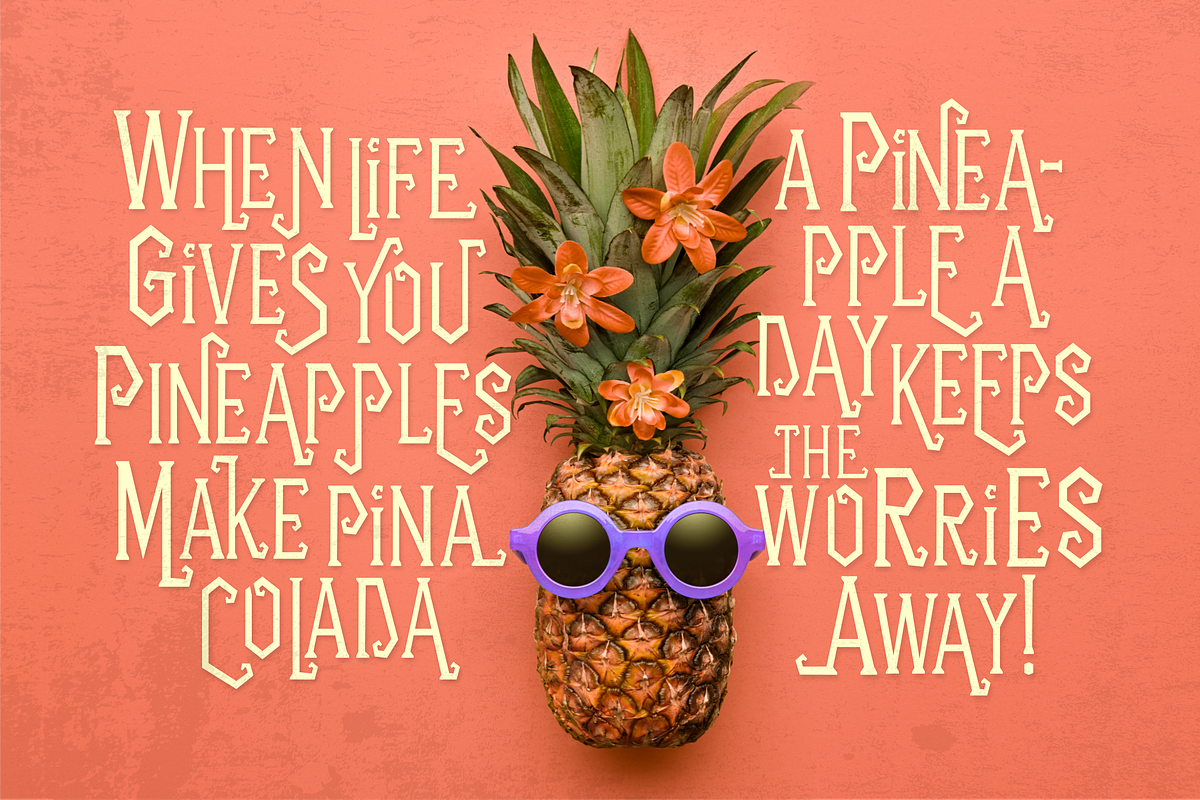 Ohmayes A Fun Tiki Font, a Serif Font by Allouse Studio (Photo 2 of 10)