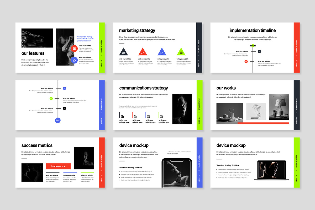 Brand Strategy Presentation Layout, a Presentation Template by MightyDesign (Photo 2 of 8)