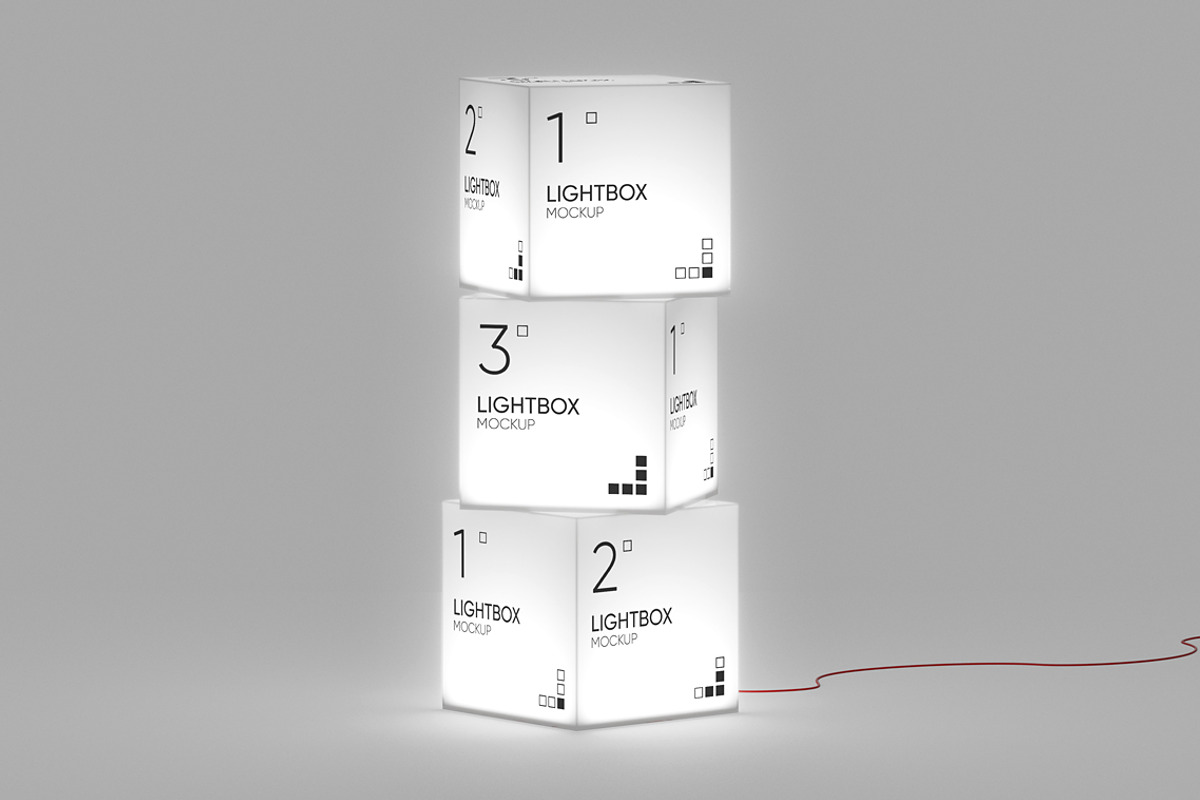 Light Box Mockup, an Advertising Mockup by WebAndCat (Photo 10 of 10)