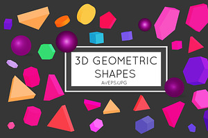 3D Vector Geomertic Shapes