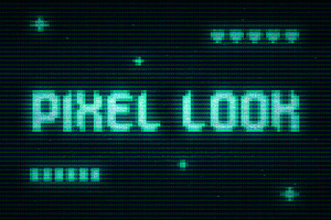 Pixel Display Retro Screen Mockup, a Layer Style Add-On by studiogstock