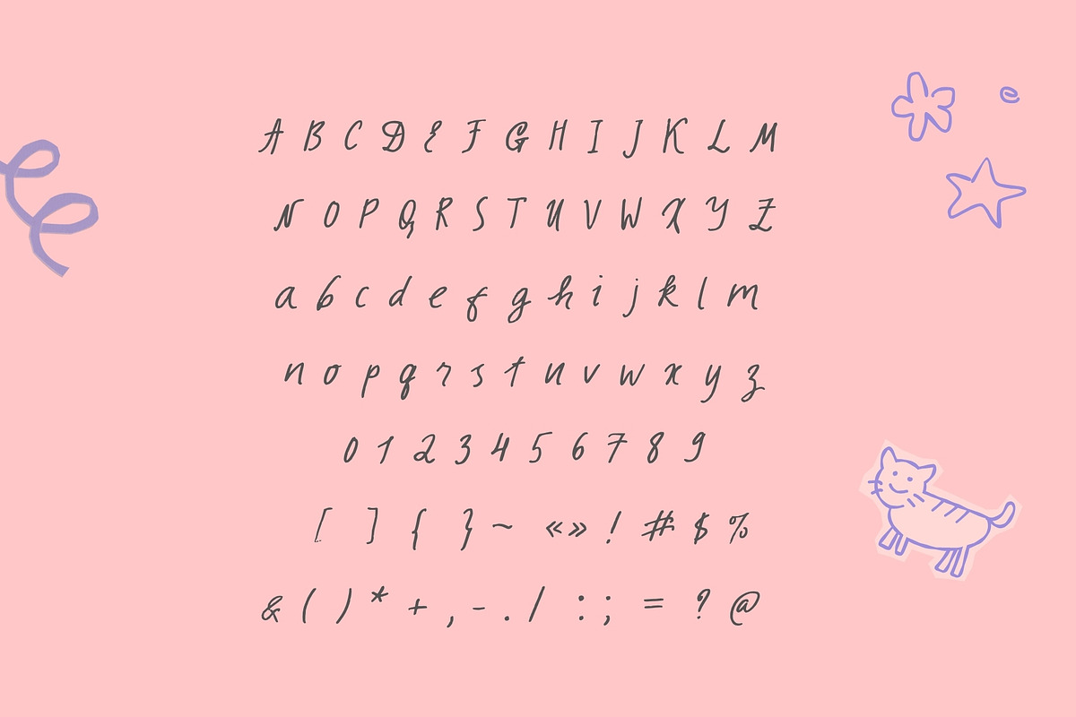 Bubble Gum Club. Playful trio font, a Handwritten Font by PaperJamLab (Photo 13 of 14)